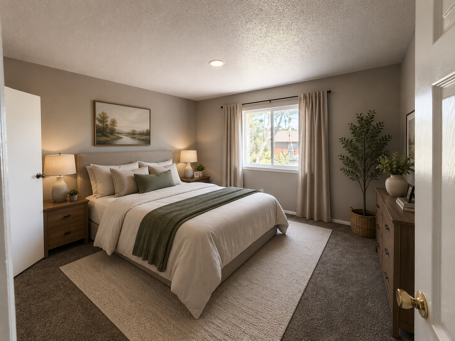 Bedroom at Melrose Apartments