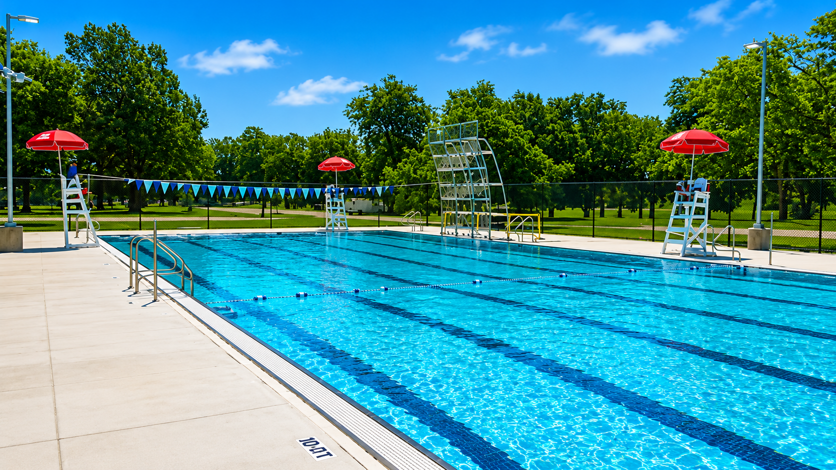 Pool near Melrose & Silver Apartments