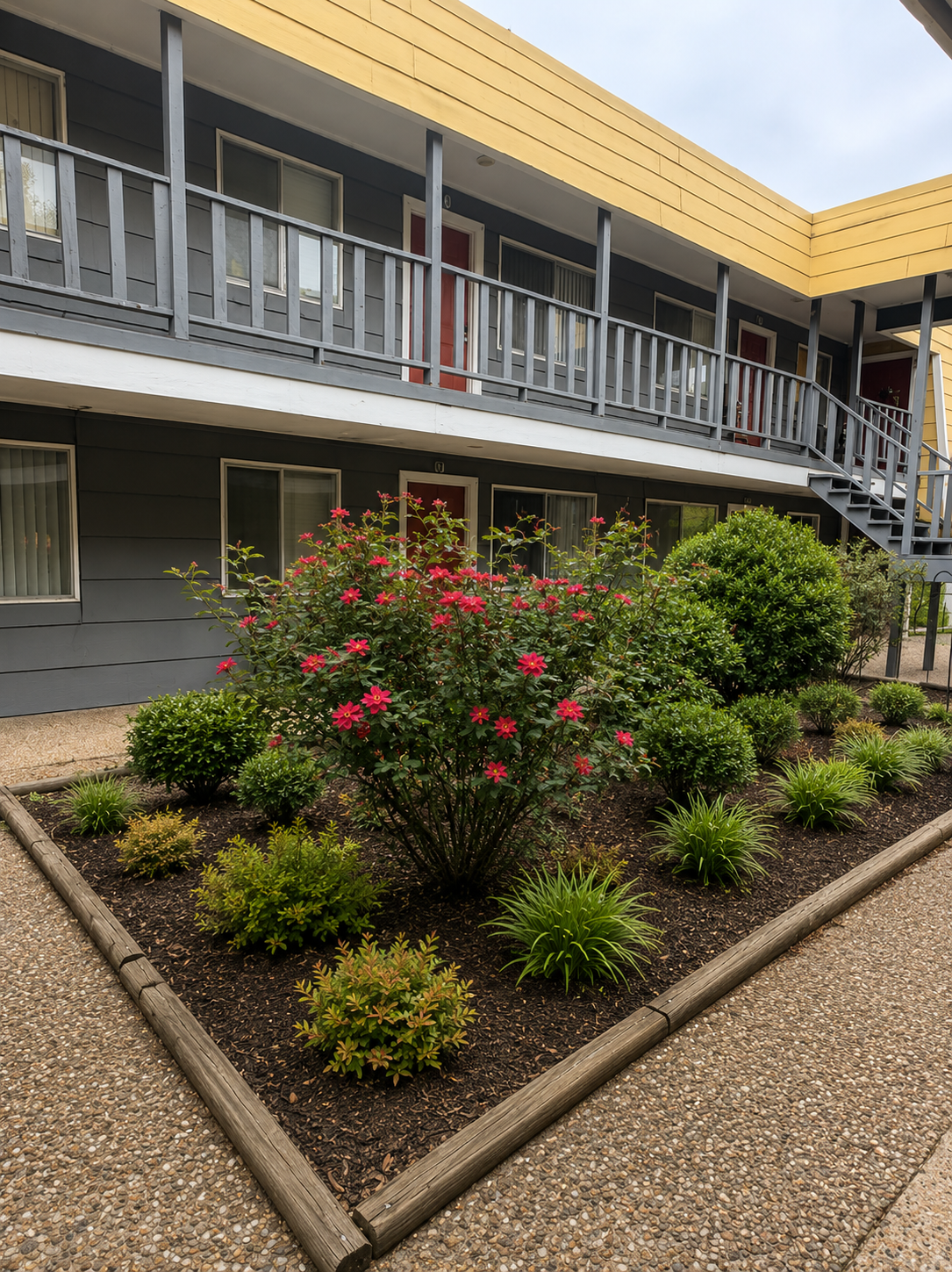 Silver Apartments courtyard
